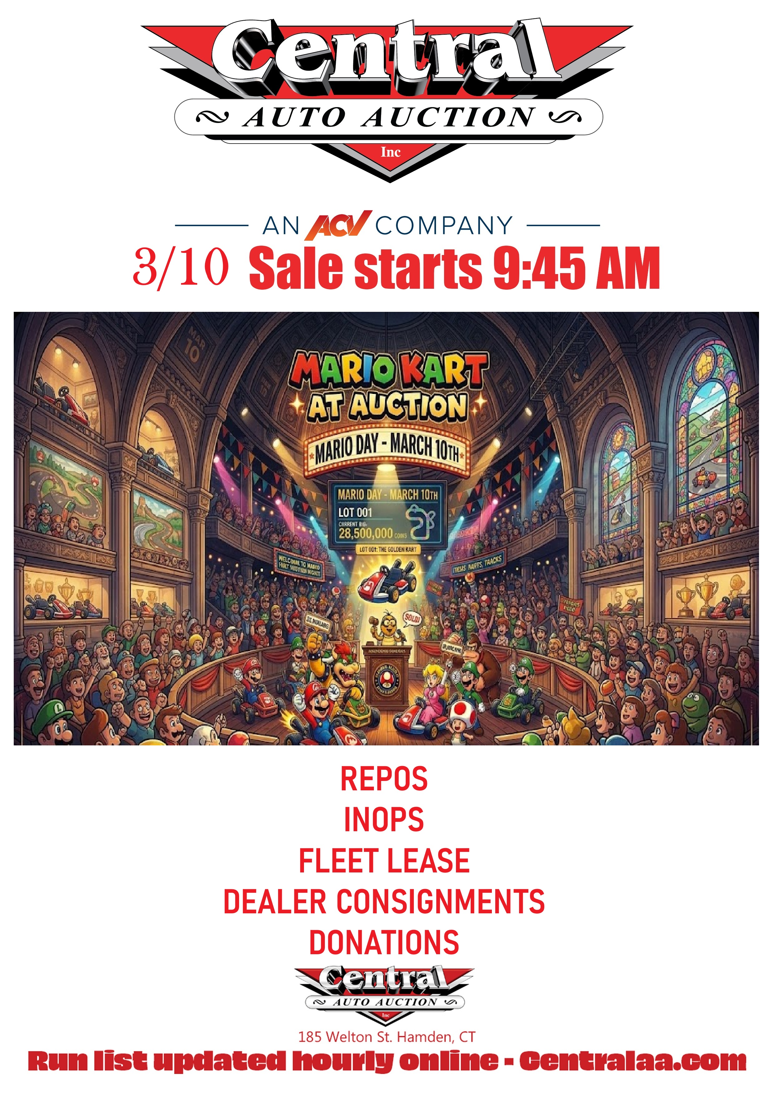 New at Central Auto Auction