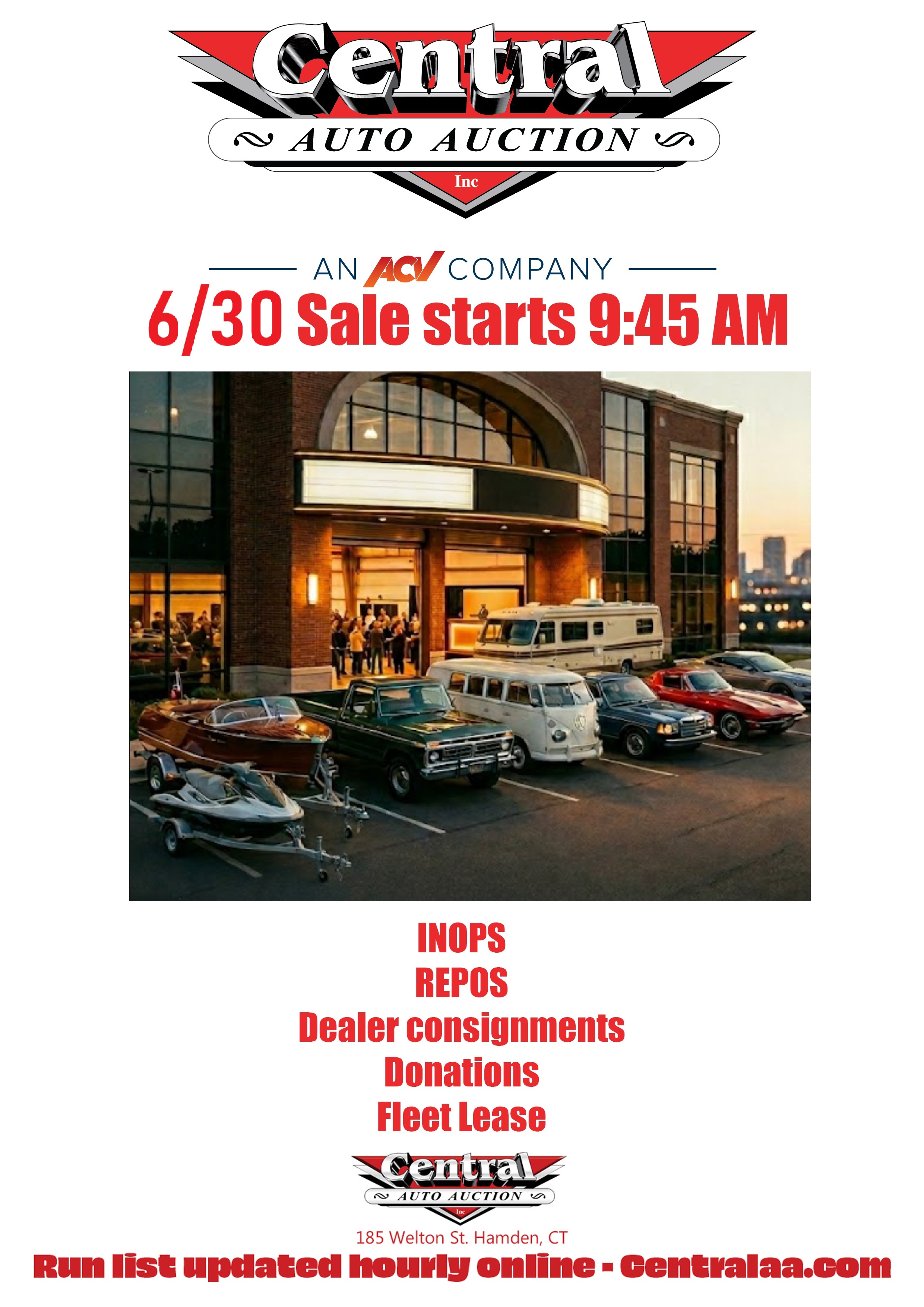 New at Central Auto Auction