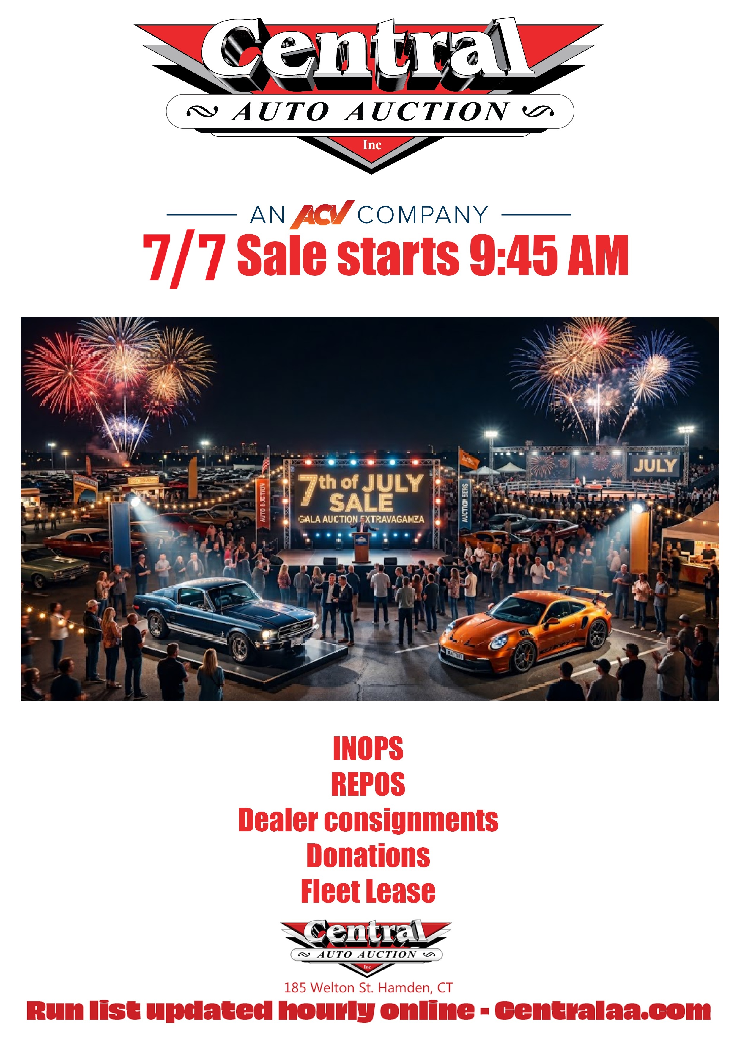 New at Central Auto Auction
