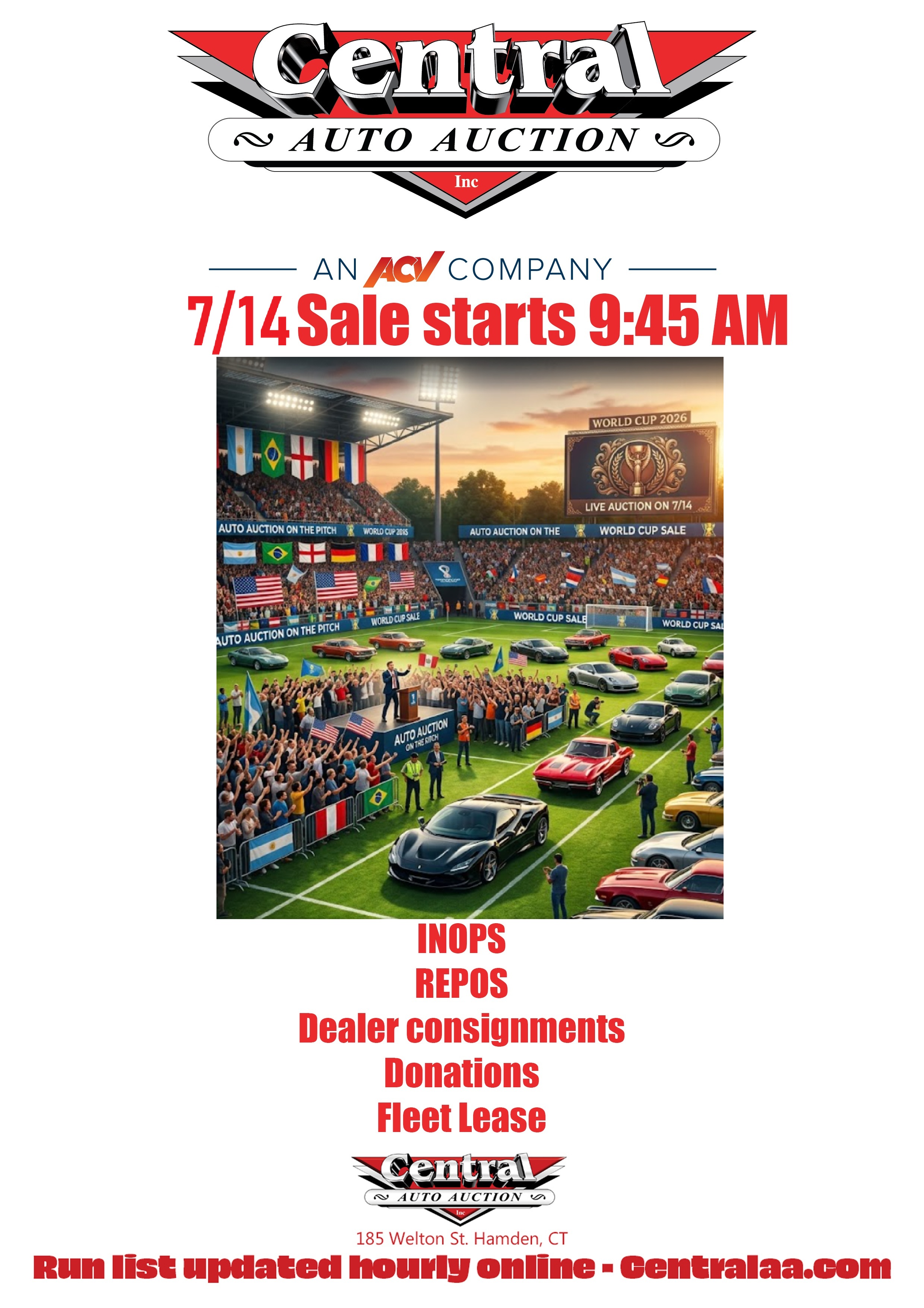 New at Central Auto Auction