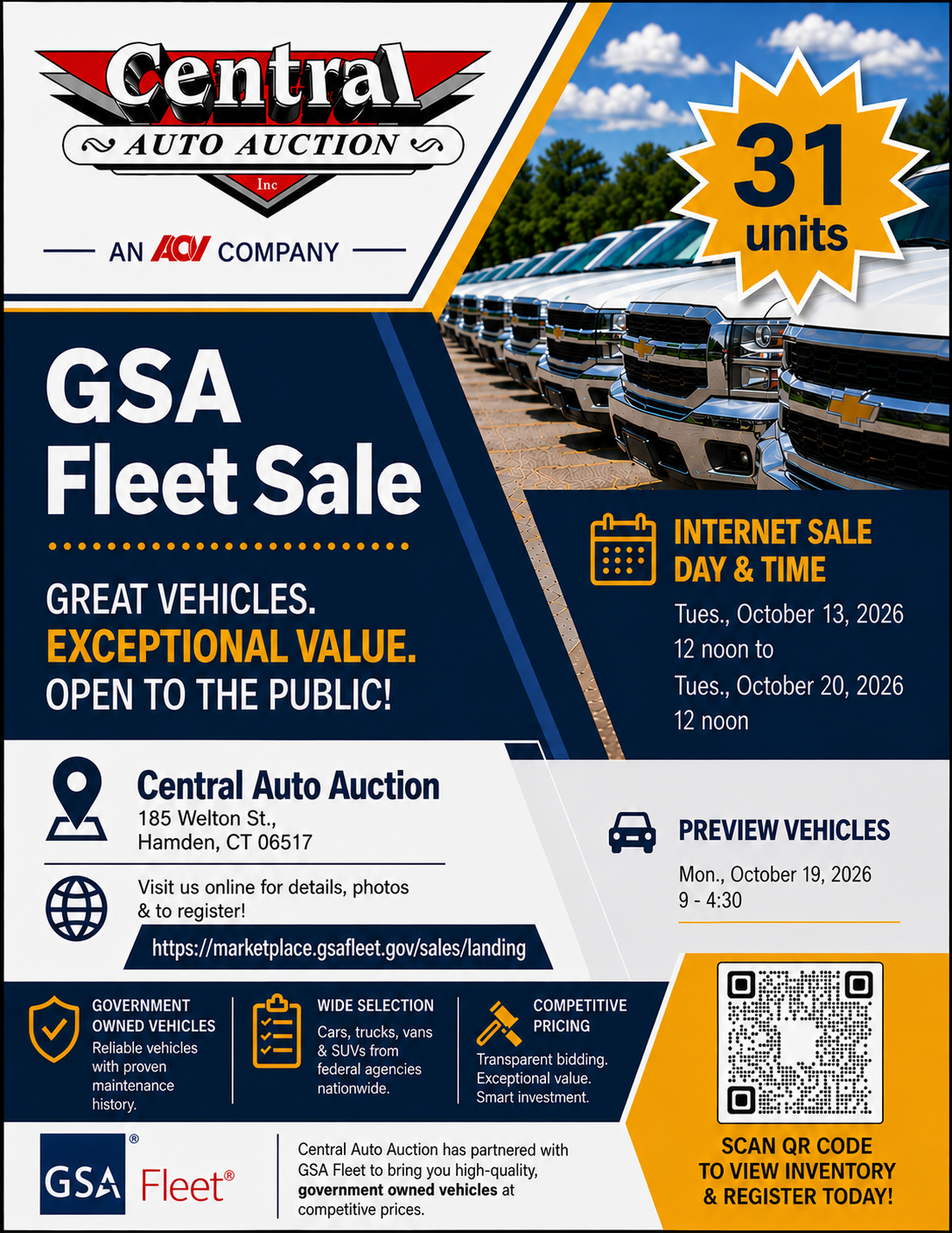 New at Central Auto Auction