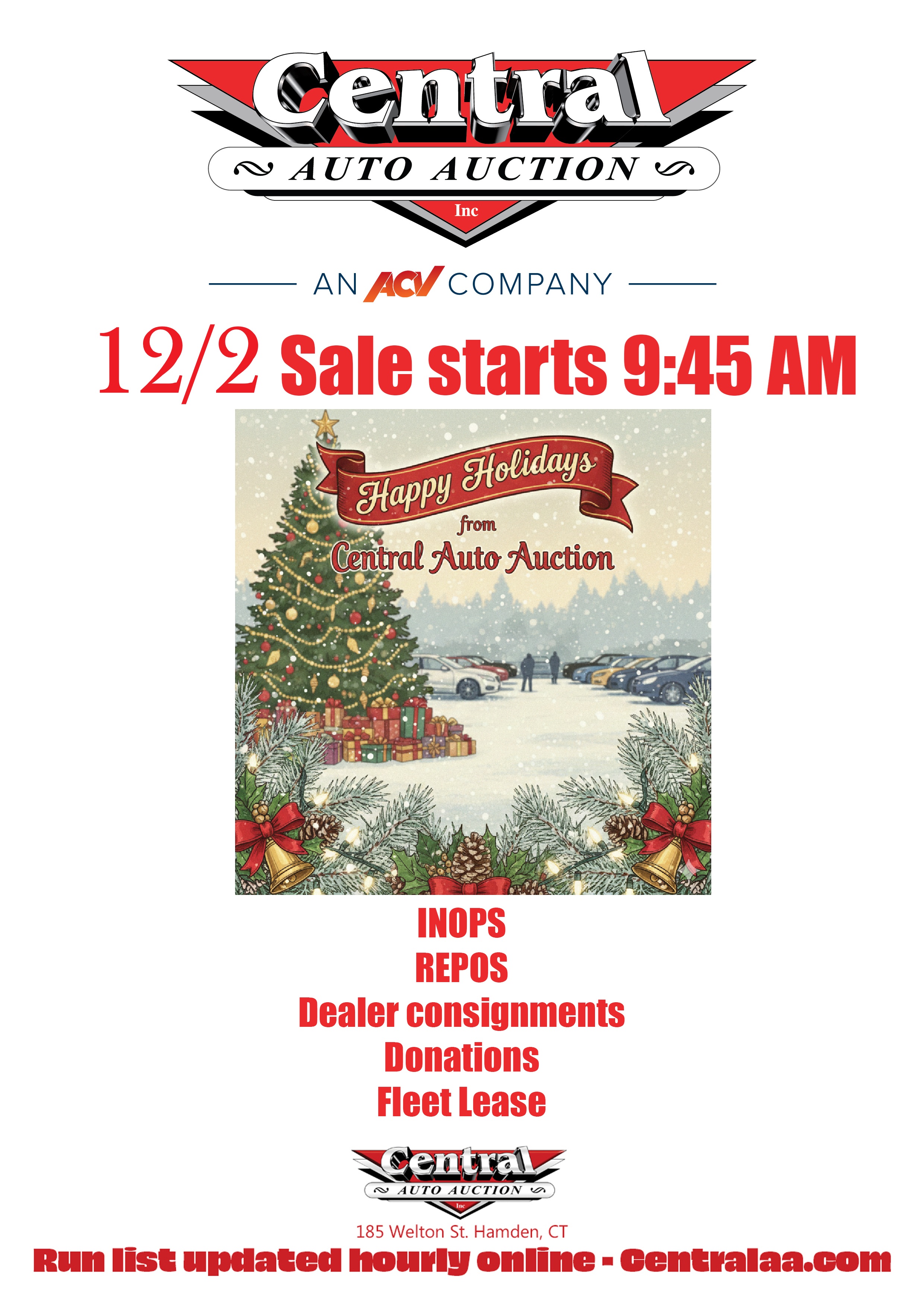 New at Central Auto Auction